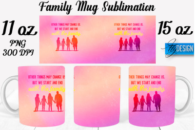 Family Mug Sublimation | Coffee 11 Oz | 15 Oz Mug Sublimation