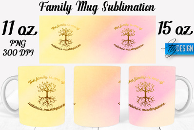 Family Mug Sublimation | Coffee 11 Oz | 15 Oz Mug Sublimation