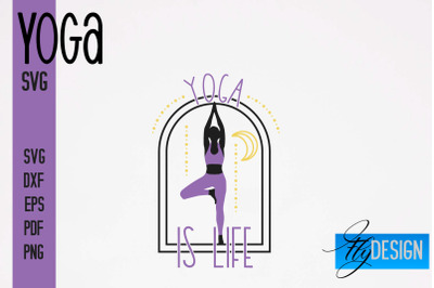 Yoga SVG | Yoga Quotes SVG Design | Sport SVG Design