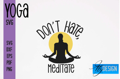 Yoga SVG | Yoga Quotes SVG Design | Sport SVG Design