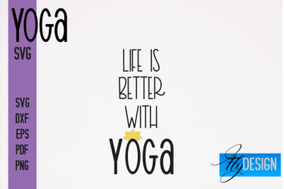 Yoga SVG | Yoga Quotes SVG Design | Sport SVG Design