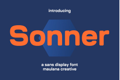 Sonner Sans Display Font