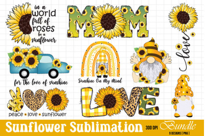 Sunflower Sublimation Quotes Bundle | Sunflower Sublimation Bundle