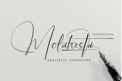 Molahesta - Realistic Signature