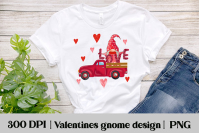 Valentines gnome PNG | Valentines gnome sublimation