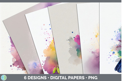 Rainbow Finch Backgrounds | Digital Scrapbook Papers