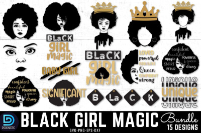 Black Girl Magic SVG Bundle