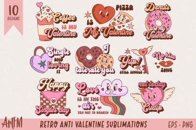 Anti Valentine&#039;s Day Bundle | Retro Valentine Sublimation