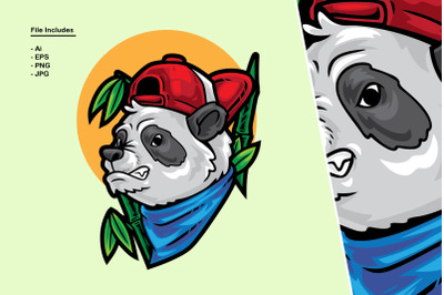 Panda Street Style Illustration