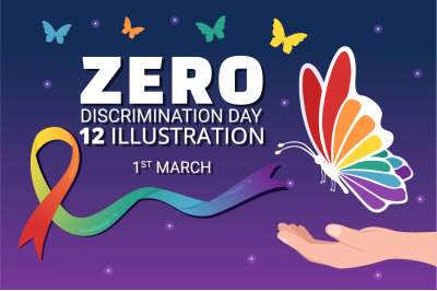 12 Zero Discrimination Day Illustration