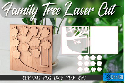 Family Tree Laser Cut SVG | Family SVG Design | CNC Files