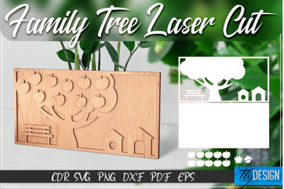 Family Tree Laser Cut SVG | Family SVG Design | CNC Files