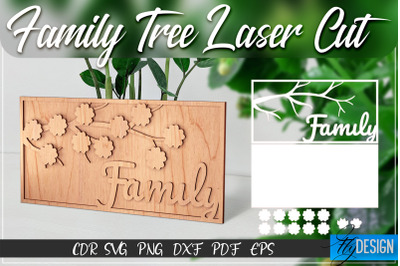 Family Tree Laser Cut SVG | Family SVG Design | CNC Files