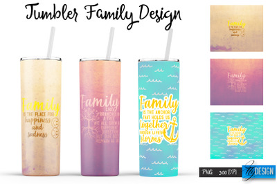 Family Tumblers | Family Quotes Sublimation | PNG 20 Oz Tumbler