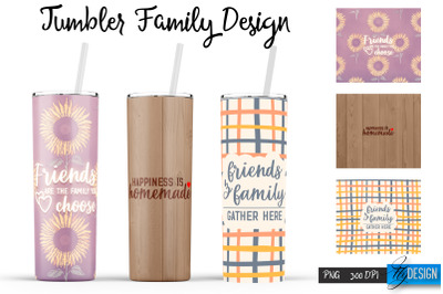 Family Tumblers | Family Quotes Sublimation | PNG 20 Oz Tumbler