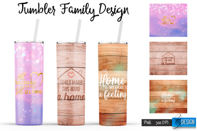 Family Tumblers | Family Quotes Sublimation | PNG 20 Oz Tumbler