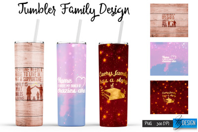 Family Tumblers | Family Quotes Sublimation | PNG 20 Oz Tumbler