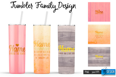 Family Tumblers | Family Quotes Sublimation | PNG 20 Oz Tumbler