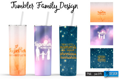 Family Tumblers | Family Quotes Sublimation | PNG 20 Oz Tumbler