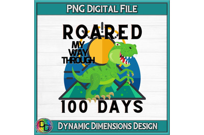 Roared My Way through 100 Days Dinosaur