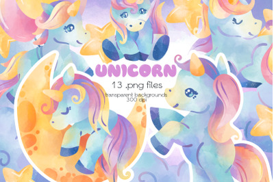Unicorn Clipart  - PNG Files