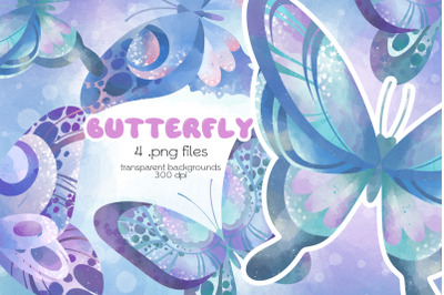 Butterflies Clipart - PNG Files