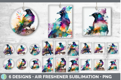 Rainbow Magpie Air Freshener | Sublimation Designs Bundle