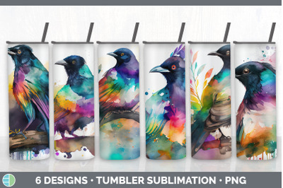 Rainbow Magpie Tumbler Sublimation Bundle