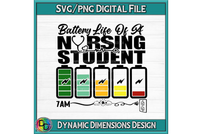 Battery Life of a Nursing Student&2C; Nurse Quote&2C; Nursing Assistant&2C; Nur