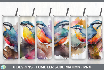 Rainbow Nuthatch Tumbler Sublimation Bundle