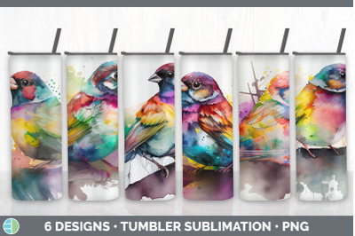 Rainbow Sparrow Tumbler Sublimation Bundle