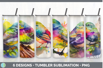 Rainbow Warbler Tumbler Sublimation Bundle