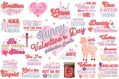 Funny Valentine&#039;s Day Sublimation Bundle