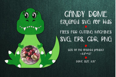 Tyrannosaur Candy Dome | Paper Craft Template