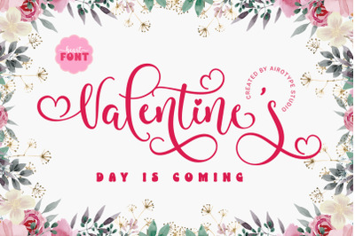 Valentines - Lovely Script Cursive Font