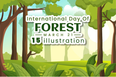 15 World forestry day Illustration