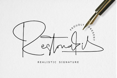 Restonasi - Realistic Signature