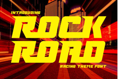 Rock Road - Racing Font