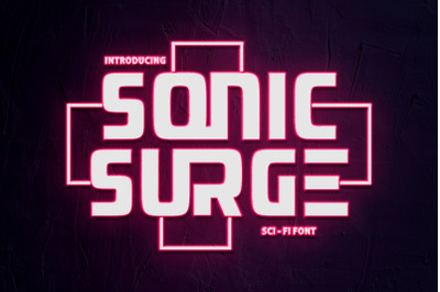 Sonic Surge - Scifi Font