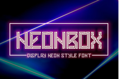 Neonbox - Display Neon Style Font