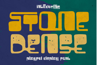 Stone Dense - Playful Display Font
