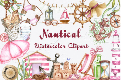Nautical Watercolor Clip Art