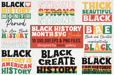 Black History Month SVG PNG EPS Bundle