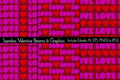 Valentine Patterns &amp; Graphics