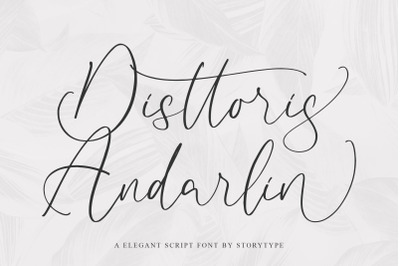 Disttoris Andarlin - Elegant Script Font