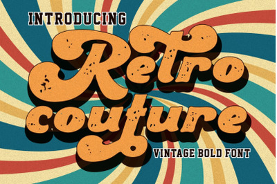 Retro Couture - Vintage Bold Font