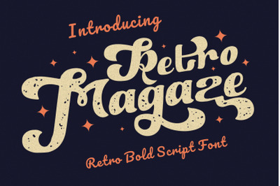 Retro Magaze - Retro Bold Script Font