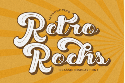 Retro Rock - Classic Display Font