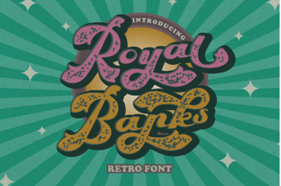 Royal Banks - Retro Bold Font