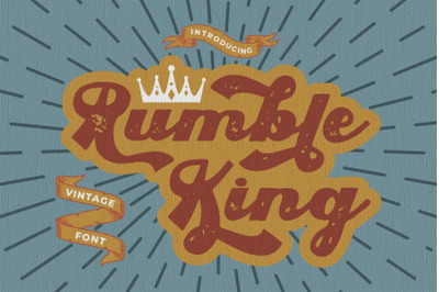 Rumble King - Vintage Script Font